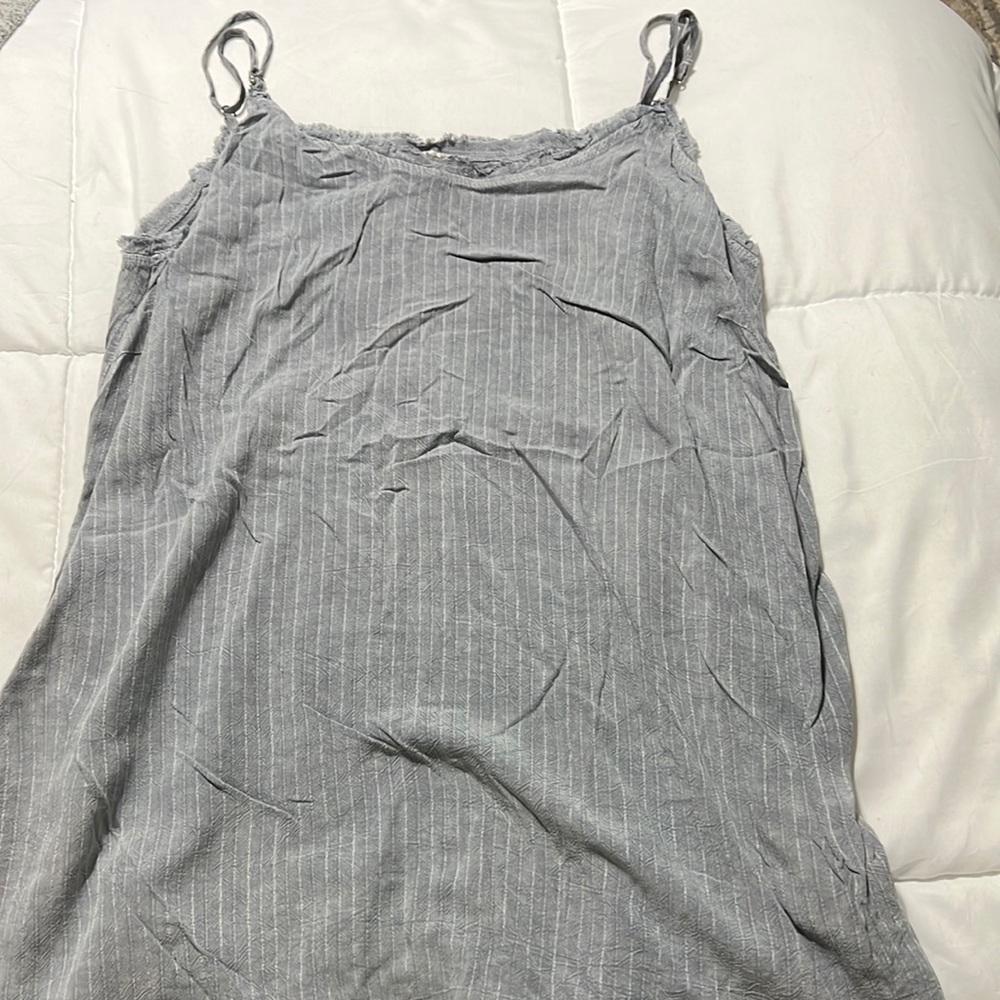 NWT Easel brand gray/gray striped tank